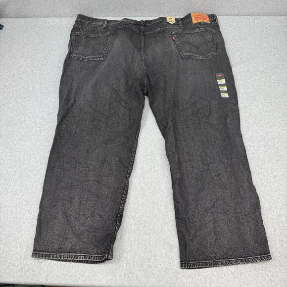 Levi's 559 Big & Tall Men's 58x30 Jeans Relaxed Straight Zip Fly Black - Picture 2 of 4